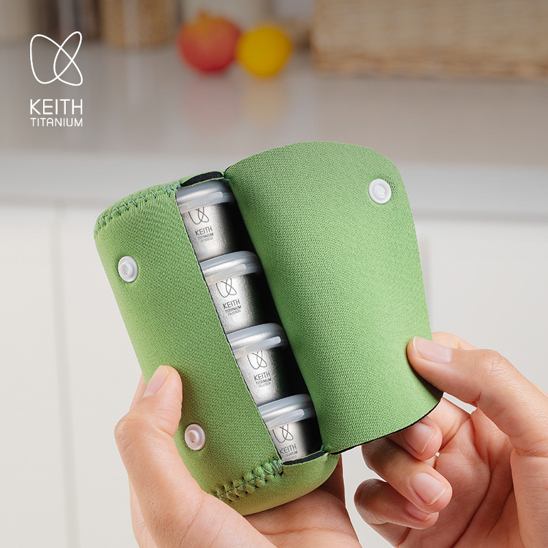 Appendix Carry Edc - KEITH 4Pcs Mini Pure Titanium Airtight