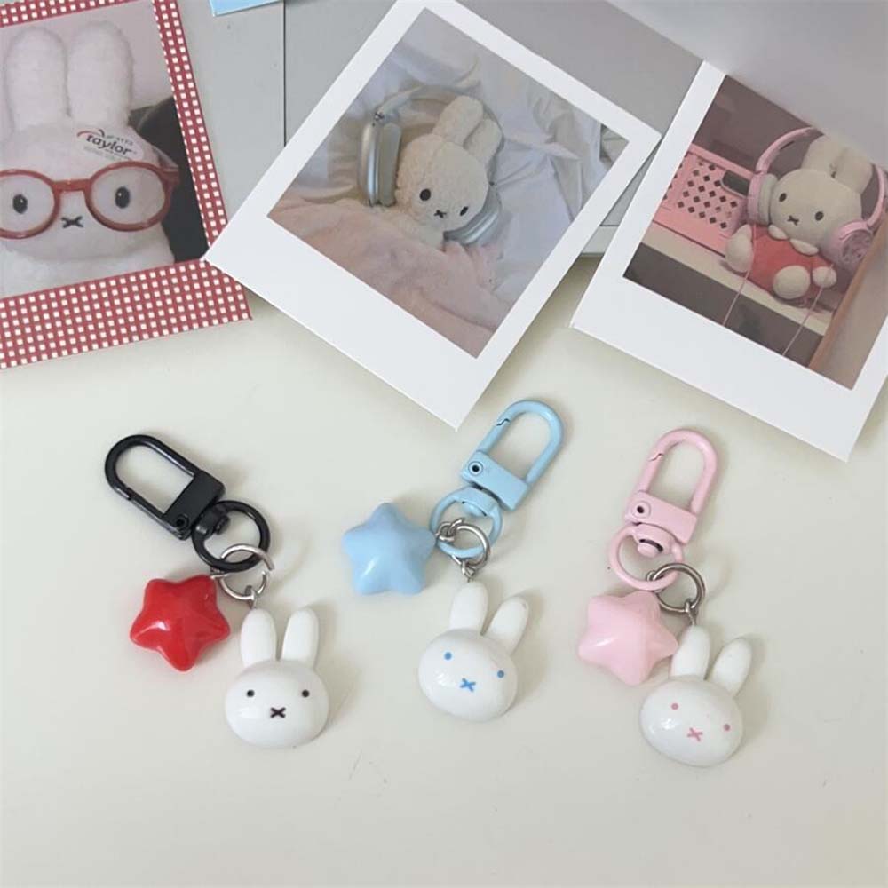 Miffy Rabbit Head Kawaii Cute  - Carabiner Keychain 评论和价格