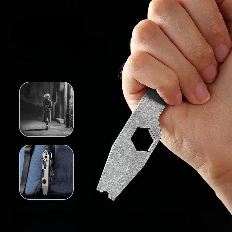 Titanium Alloy Mini Outdoor Mu - Titanium Pry Bar 评论和价格