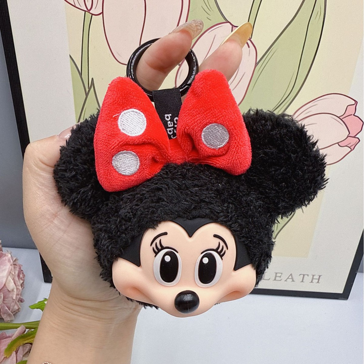 Mickey Minnie Plush Doll Keych - Carabiner Keychain 评论和价格