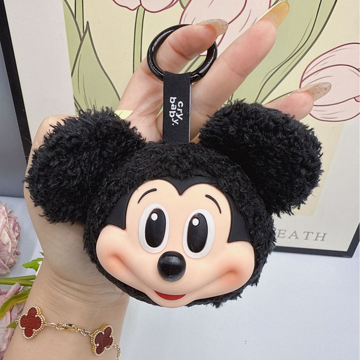 Mickey Minnie Plush Doll Keych - Carabiner Keychain 评论和价格