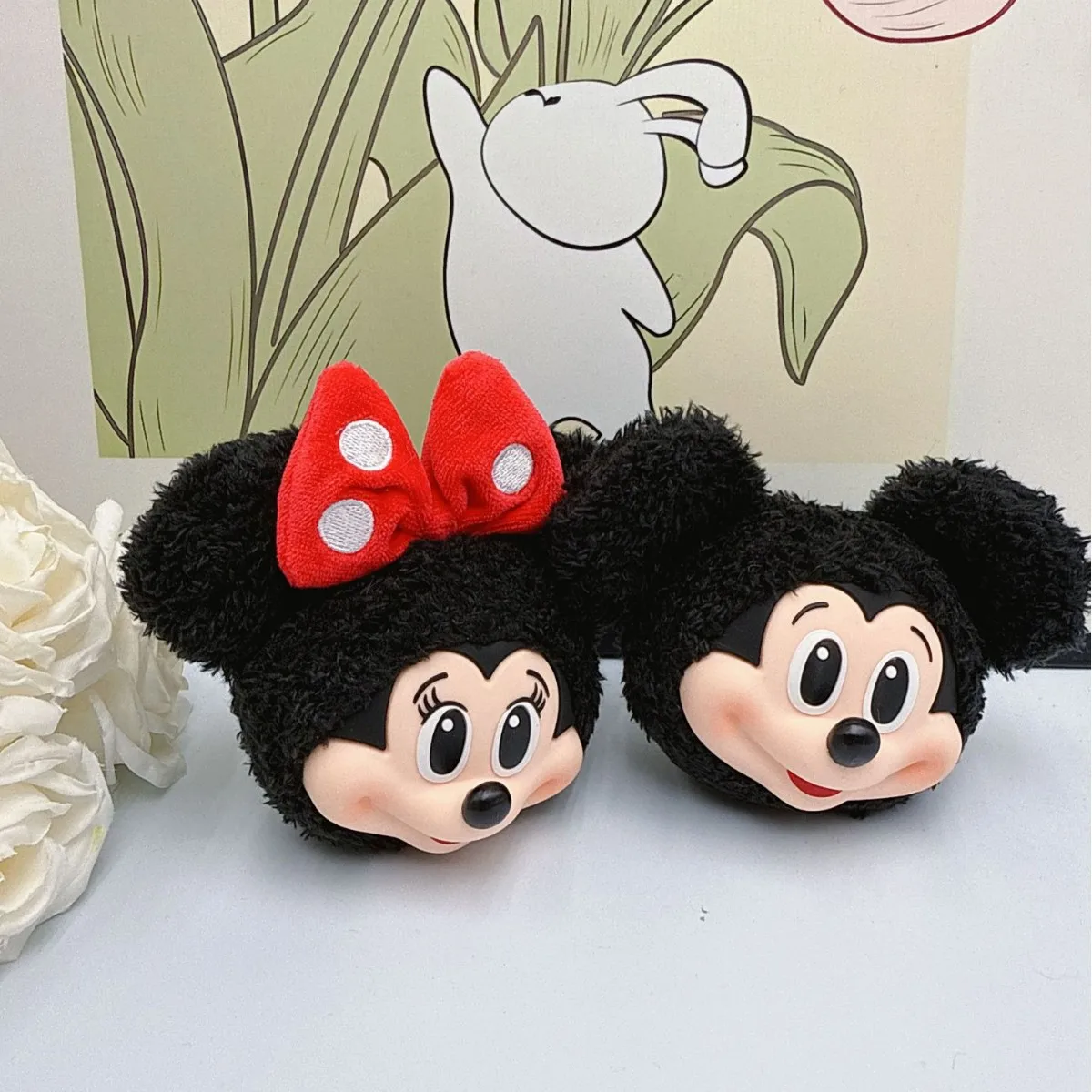 Mickey Minnie Plush Doll Keych - Carabiner Keychain 评论和价格