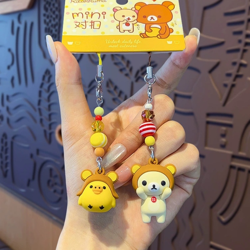 Cute Rilakkuma Korilakkuma Key - Carabiner Keychain 评论和价格